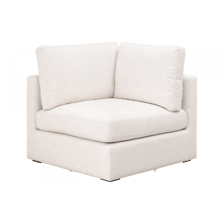 Essentials - Daley Modular Corner Chair in Textured Cream Linen