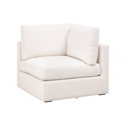 Essentials - Daley Modular Corner Chair in Textured Cream Linen