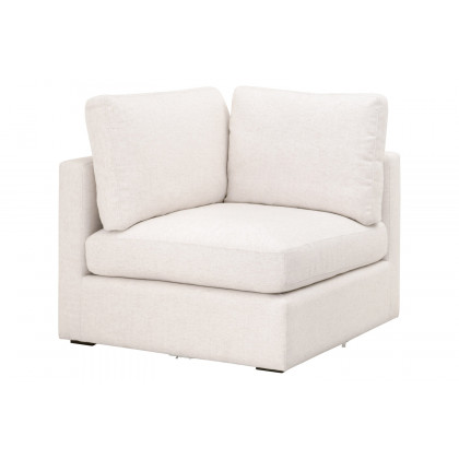 Essentials - Daley Modular Corner Chair in Textured Cream Linen