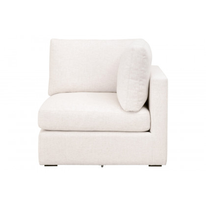 Essentials - Daley Modular Corner Chair in Textured Cream Linen
