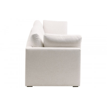 Essentials - Daley Modular Corner Chair in Textured Cream Linen