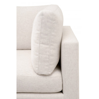 Essentials - Daley Modular Corner Chair in Textured Cream Linen