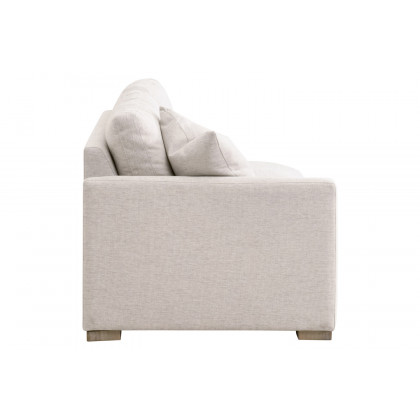 Essentials Clara Modular 2-Seat Left Slim Arm Sofa - Natural Gray Oak/Performance Stone Basketweave