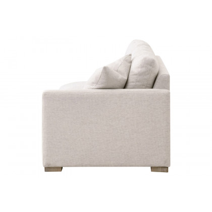 Essentials Clara Modular 2-Seat Right Slim Arm Sofa - Natural Gray Oak/Performance Stone Basketweave