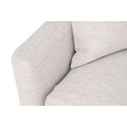 Essentials - Clara 86" Slim Arm Sofa in Stone Basketweave Natural Gray