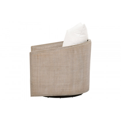 Essentials McGuire Swivel Club Chair - Boucle Snow