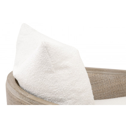 Essentials McGuire Swivel Club Chair - Boucle Snow