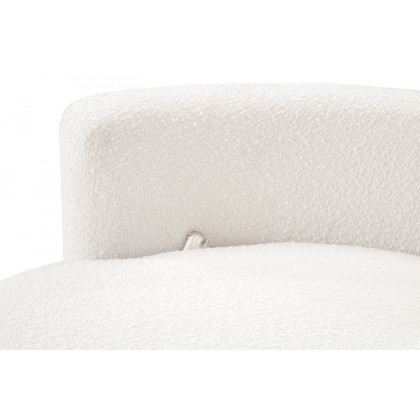 Essentials Lourne Grand Swivel Sofa Chair - Performance Boucle Snow
