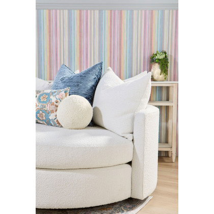 Essentials Lourne Grand Swivel Sofa Chair - Performance Boucle Snow