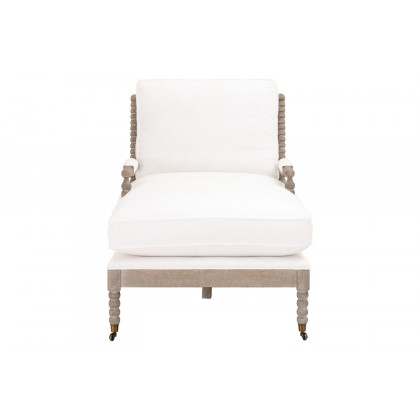 Essentials - Rouleau Chaise Lounge in LiveSmart Peyton Pearl Natural Gray Oak