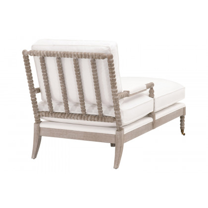 Essentials - Rouleau Chaise Lounge in LiveSmart Peyton Pearl Natural Gray Oak