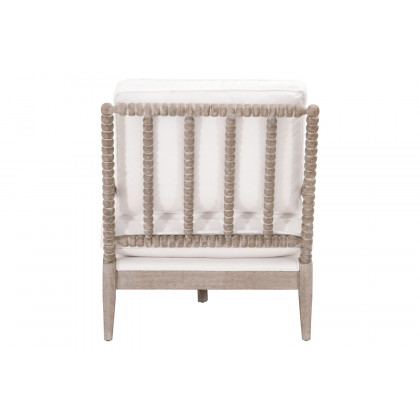 Essentials - Rouleau Chaise Lounge in LiveSmart Peyton Pearl Natural Gray Oak