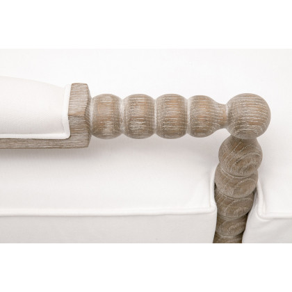 Essentials - Rouleau Chaise Lounge in LiveSmart Peyton Pearl Natural Gray Oak
