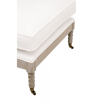 Essentials - Rouleau Chaise Lounge in LiveSmart Peyton Pearl Natural Gray Oak