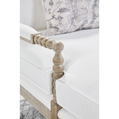 Essentials - Rouleau Chaise Lounge in LiveSmart Peyton Pearl Natural Gray Oak