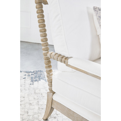 Essentials - Rouleau Chaise Lounge in LiveSmart Peyton Pearl Natural Gray Oak