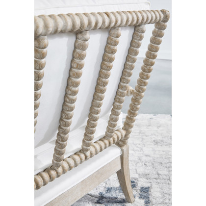 Essentials - Rouleau Chaise Lounge in LiveSmart Peyton Pearl Natural Gray Oak