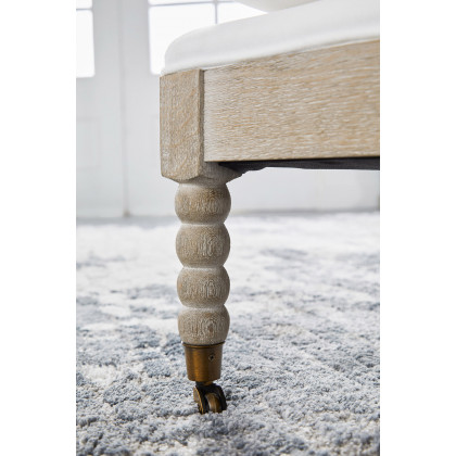 Essentials - Rouleau Chaise Lounge in LiveSmart Peyton Pearl Natural Gray Oak