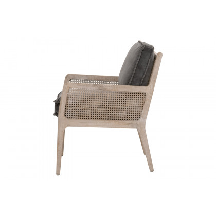 Essentials Leone Club Chair - Dark Dove Velvet