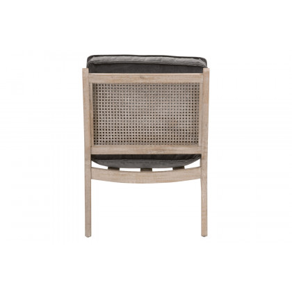 Essentials Leone Club Chair - Dark Dove Velvet