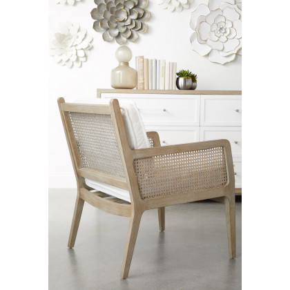 Essentials Leone Club Chair - LiveSmart Peyton Pearl Natural Gray