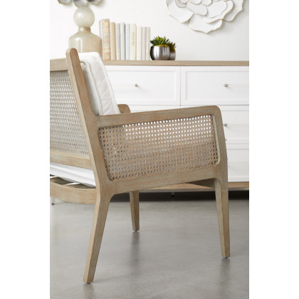 Essentials Leone Club Chair - LiveSmart Peyton Pearl Natural Gray