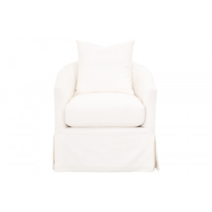 Essentials - Faye Slipcover Swivel Club Chair