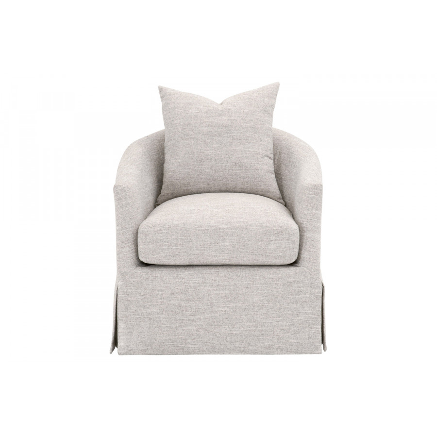 Essentials - Faye Slipcover Swivel Club Chair