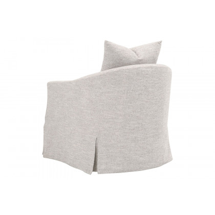 Essentials Faye Slipcover Swivel Club Chair - Mineral Birch