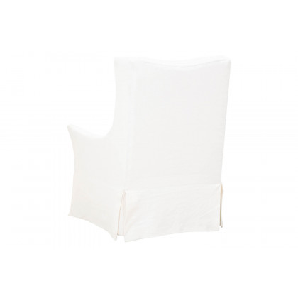Essentials - Otto Swivel Club Chair in Cream Crepe