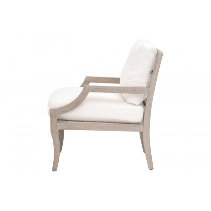 Essentials Stratton Club Chair - Boucle Snow Natural Gray