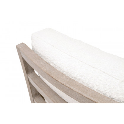 Essentials Stratton Club Chair - Boucle Snow Natural Gray