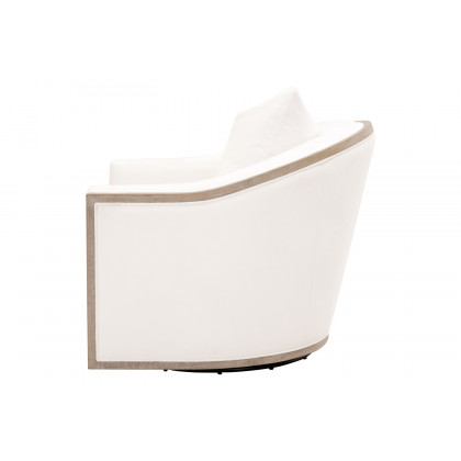 Essentials Paxton Swivel Club Chair - LiveSmart Peyton Pearl Natural Gray