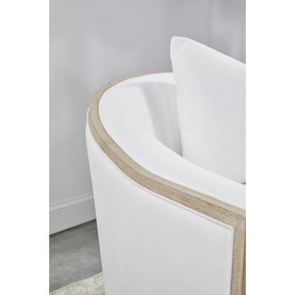 Essentials Paxton Swivel Club Chair - LiveSmart Peyton Pearl Natural Gray