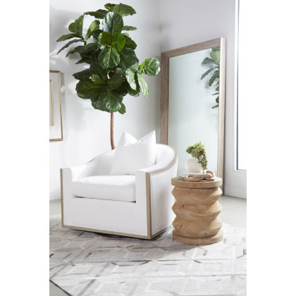 Essentials Paxton Swivel Club Chair - LiveSmart Peyton Pearl Natural Gray