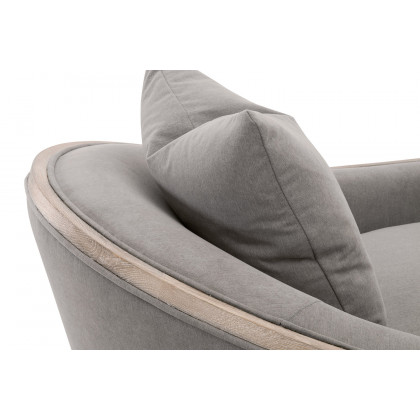 Essentials Paxton Swivel Club Chair - Livesmart Peyton Slate Natural Gray Oak