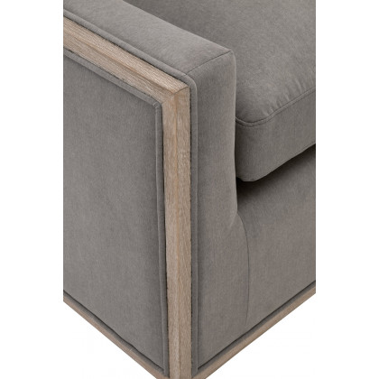 Essentials Paxton Swivel Club Chair - Livesmart Peyton Slate Natural Gray Oak