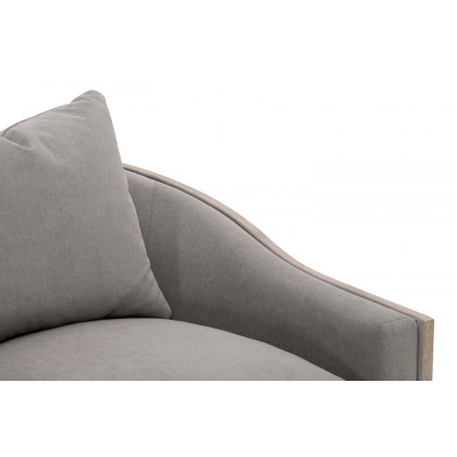 Essentials Paxton Swivel Club Chair - Livesmart Peyton Slate Natural Gray Oak