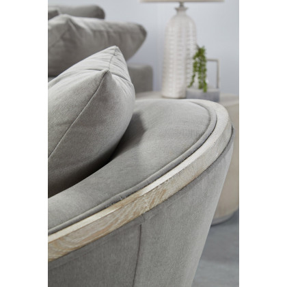 Essentials Paxton Swivel Club Chair - Livesmart Peyton Slate Natural Gray Oak