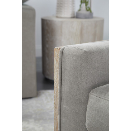 Essentials Paxton Swivel Club Chair - Livesmart Peyton Slate Natural Gray Oak