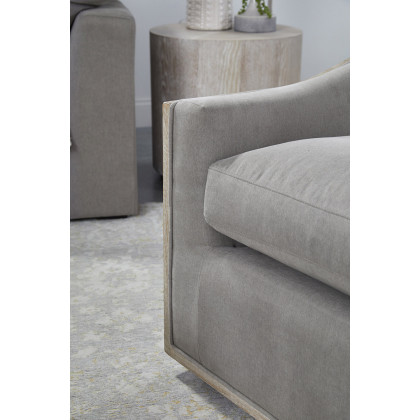 Essentials Paxton Swivel Club Chair - Livesmart Peyton Slate Natural Gray Oak