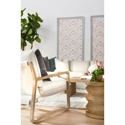 Essentials Hamlin Club Chair - Performance Boucle Snow Natural Gray Oak