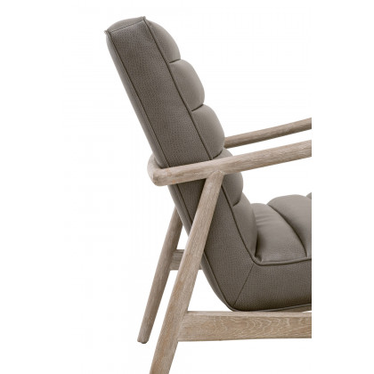Essentials - Tahoe Club Chair in Ore Gray Synthetic Natural Gray