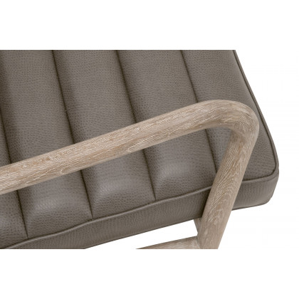 Essentials - Tahoe Club Chair in Ore Gray Synthetic Natural Gray