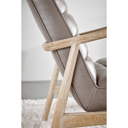 Essentials - Tahoe Club Chair in Ore Gray Synthetic Natural Gray