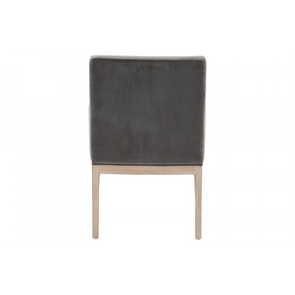 Essentials Drake Arm Chair - Dark Dove Velvet