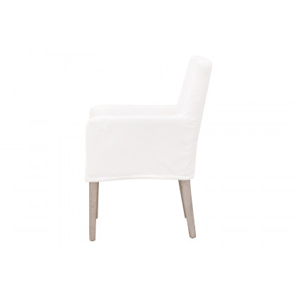Essentials Drake Slipcover Arm Chair - LiveSmart Peyton Pearl Natural Gray