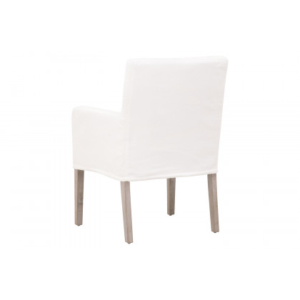 Essentials Drake Slipcover Arm Chair - LiveSmart Peyton Pearl Natural Gray