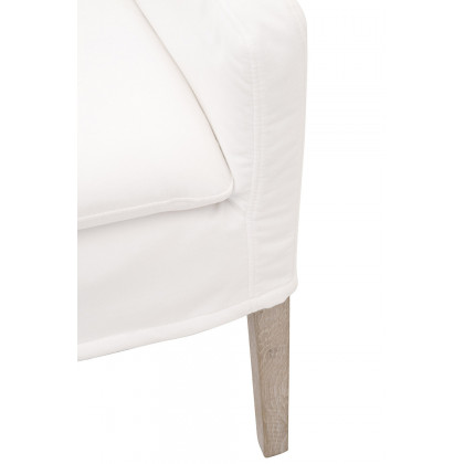 Essentials Drake Slipcover Arm Chair - LiveSmart Peyton Pearl Natural Gray