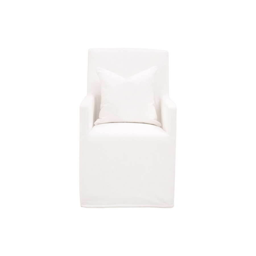 Essentials - Shelter Slipcover Arm Chair with Casters